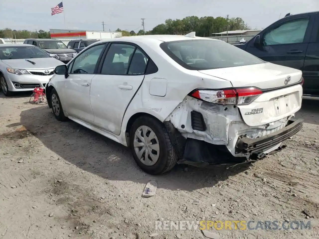 3 Photograph of a damaged car 5YFDPRAE2LP063137 TOYOTA COROLLA 2020