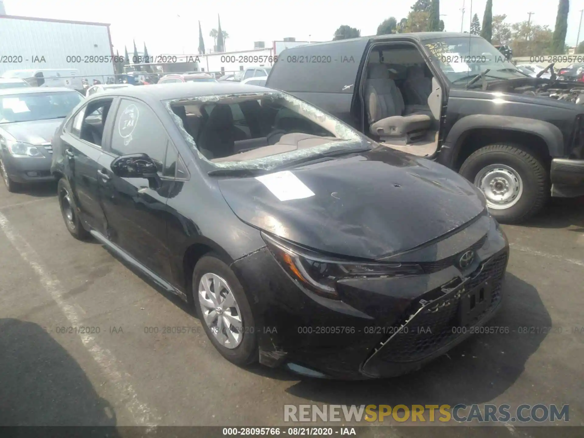 1 Photograph of a damaged car 5YFDPRAE2LP063574 TOYOTA COROLLA 2020