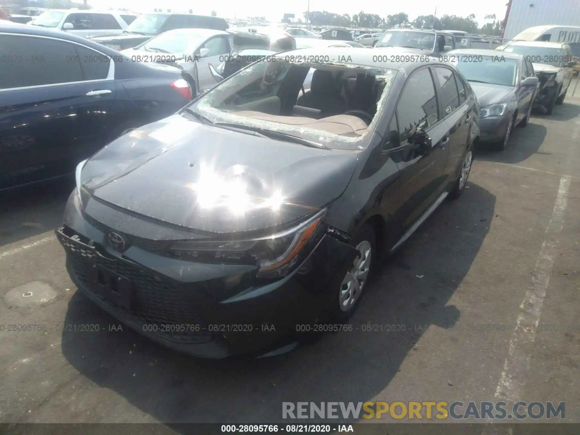 2 Photograph of a damaged car 5YFDPRAE2LP063574 TOYOTA COROLLA 2020