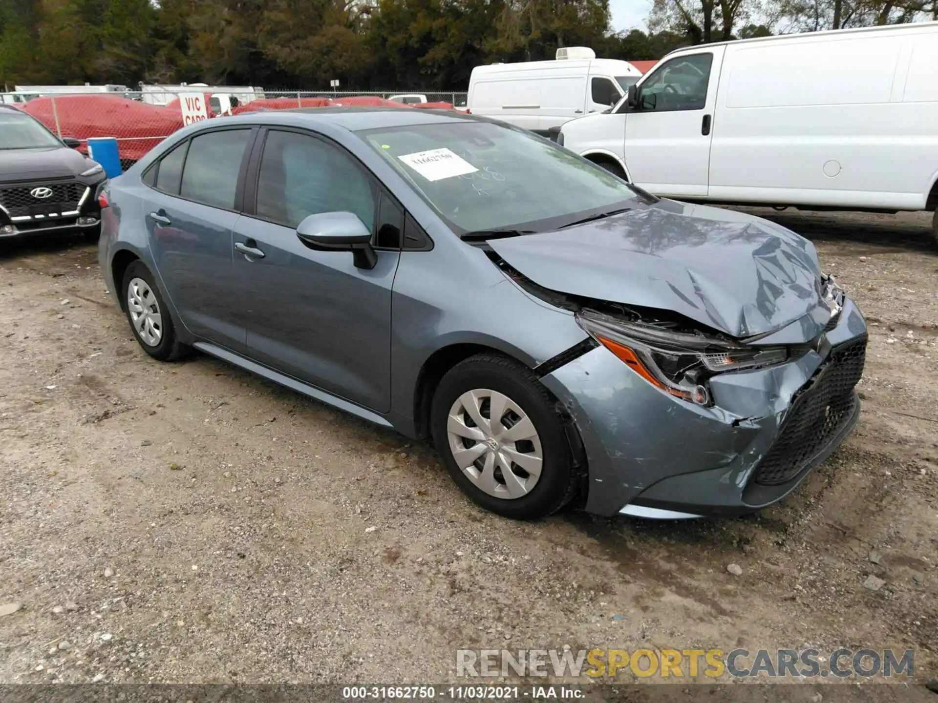 1 Photograph of a damaged car 5YFDPRAE2LP099068 TOYOTA COROLLA 2020