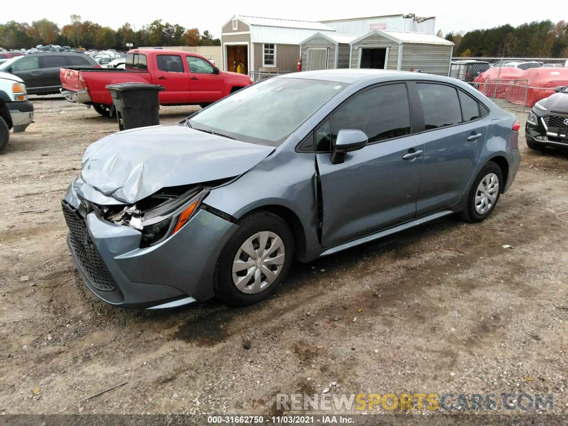 2 Photograph of a damaged car 5YFDPRAE2LP099068 TOYOTA COROLLA 2020