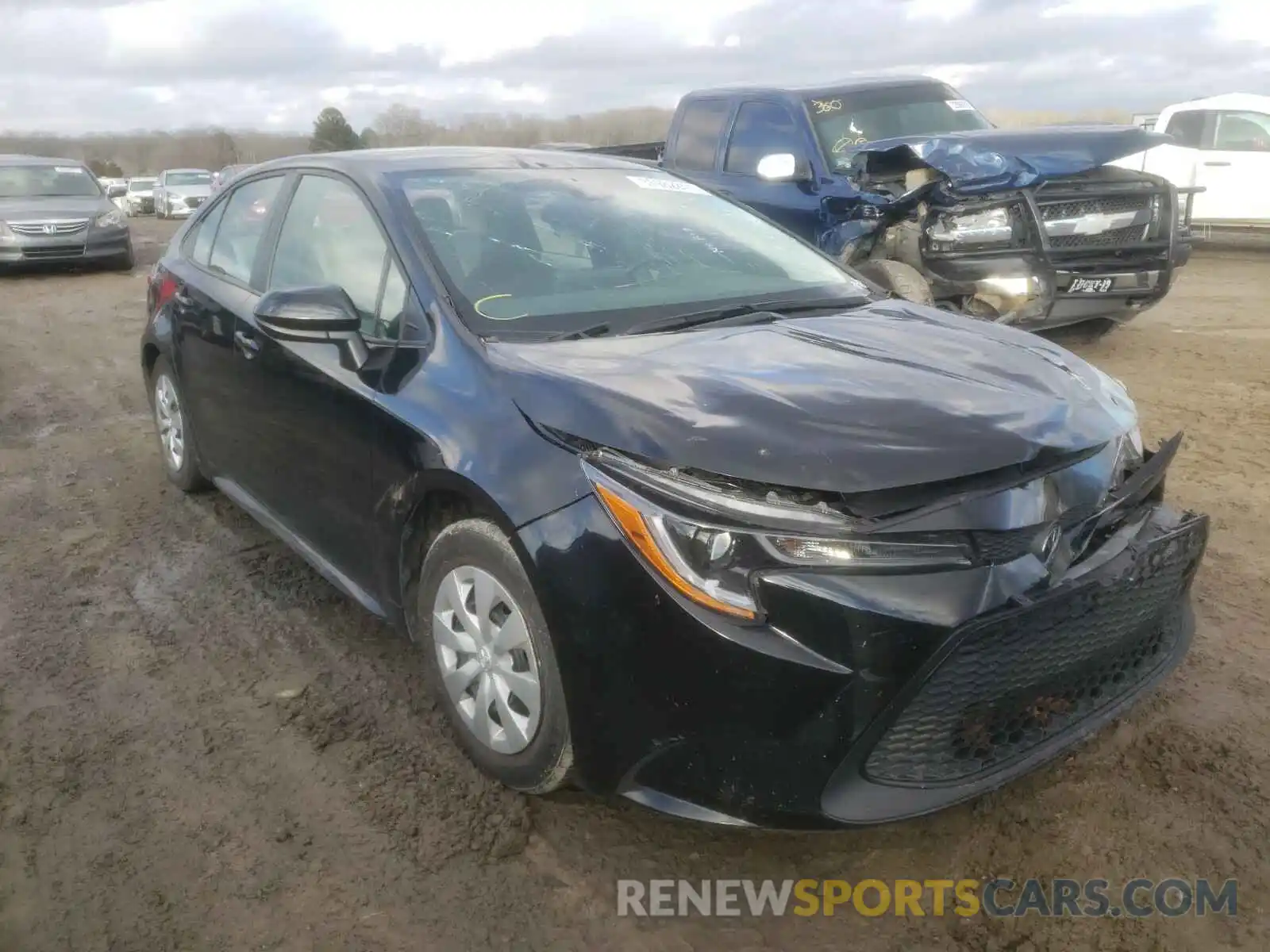 1 Photograph of a damaged car 5YFDPRAE2LP106018 TOYOTA COROLLA 2020