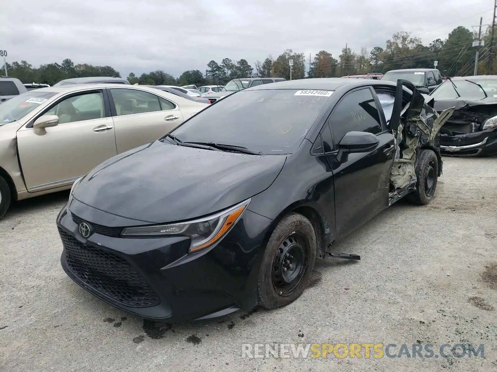 2 Photograph of a damaged car 5YFDPRAE2LP122557 TOYOTA COROLLA 2020