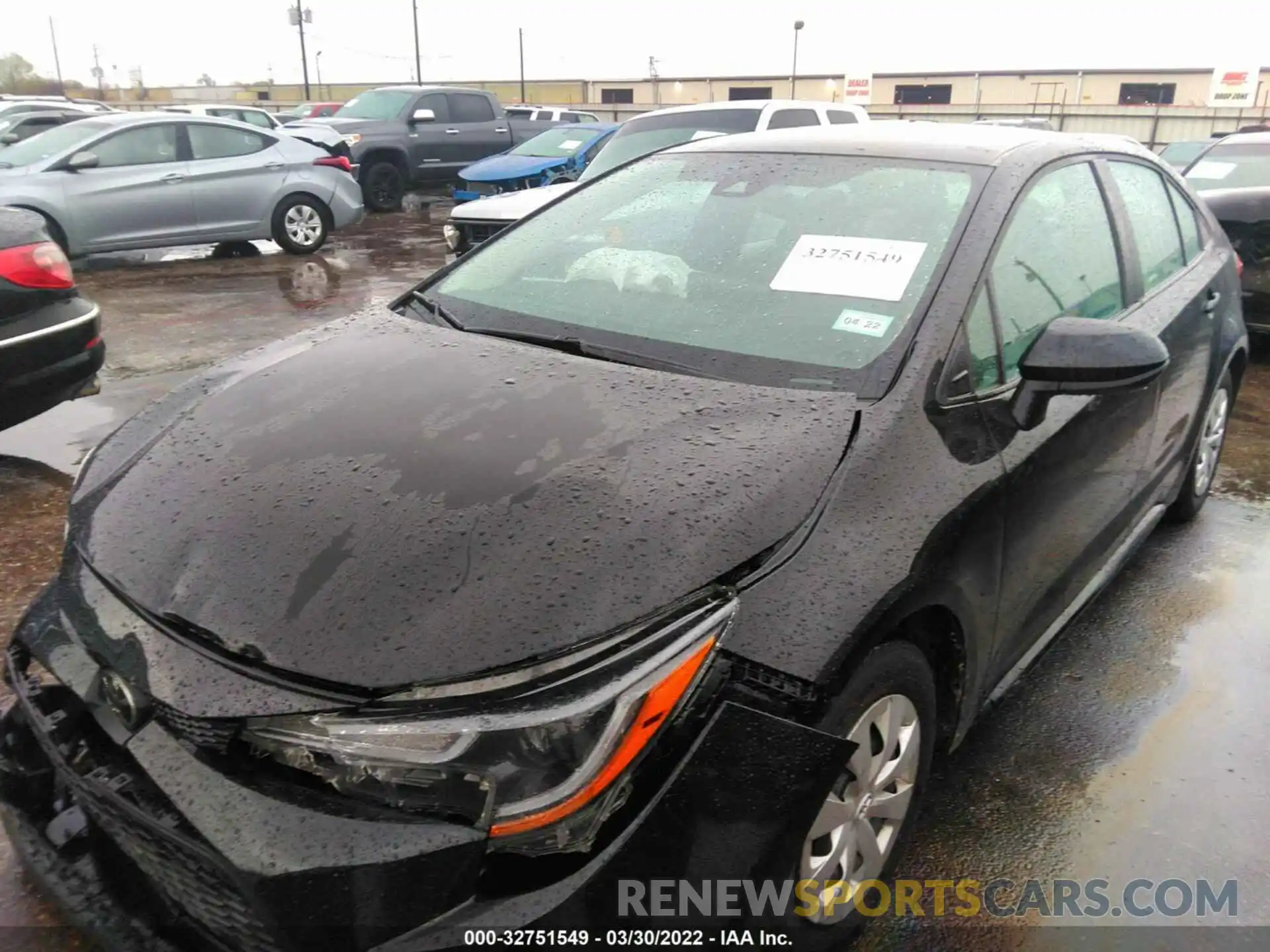 2 Photograph of a damaged car 5YFDPRAE2LP145255 TOYOTA COROLLA 2020