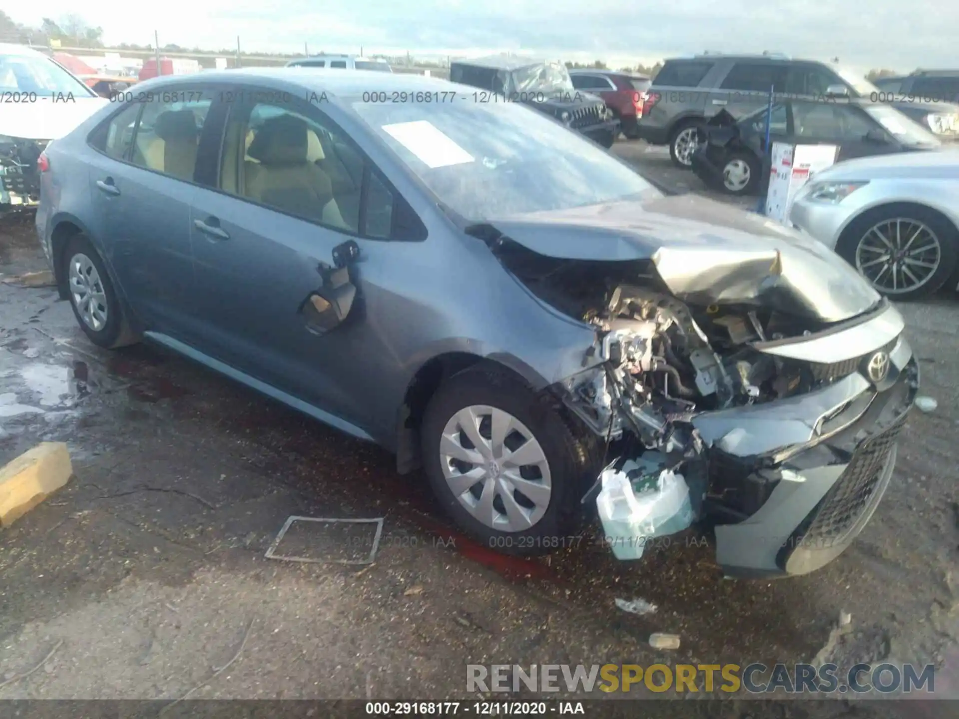 1 Photograph of a damaged car 5YFDPRAE3LP003741 TOYOTA COROLLA 2020