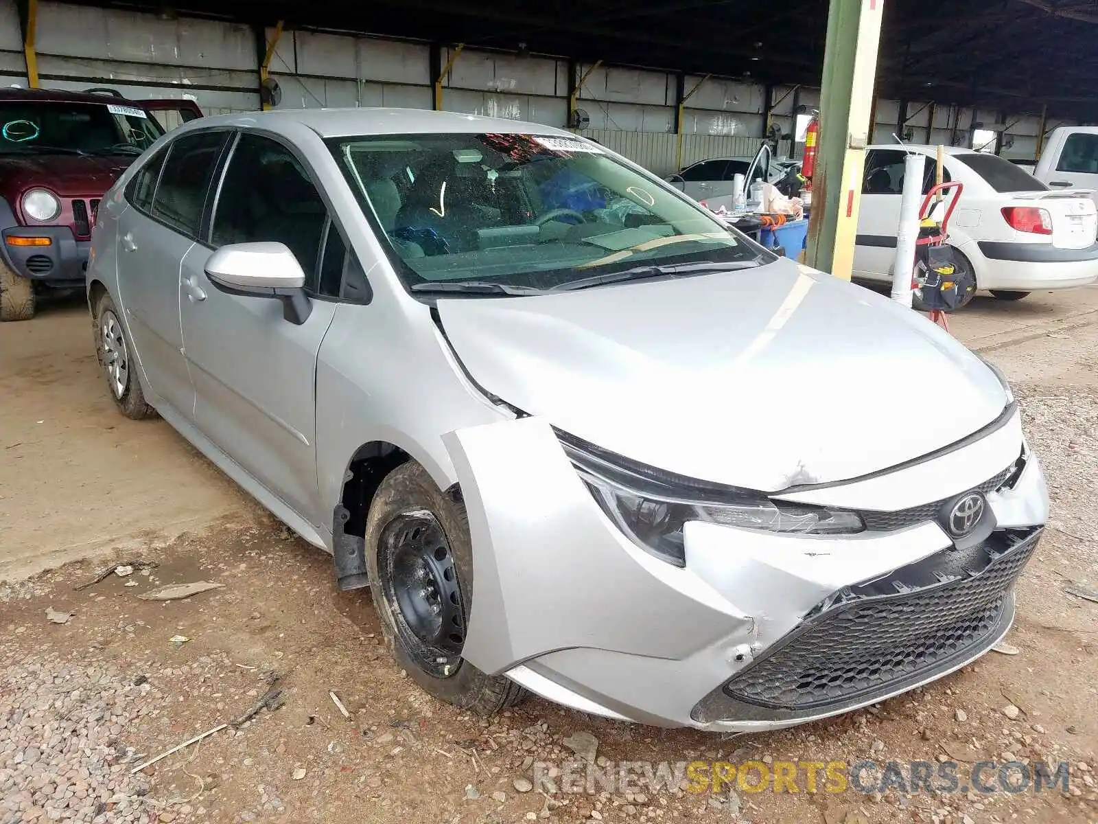 1 Photograph of a damaged car 5YFDPRAE3LP017431 TOYOTA COROLLA 2020