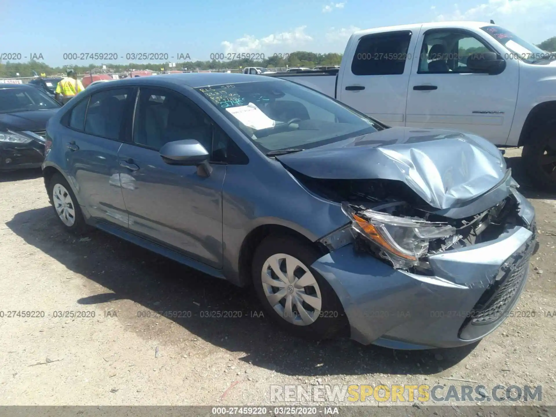 1 Photograph of a damaged car 5YFDPRAE3LP029773 TOYOTA COROLLA 2020