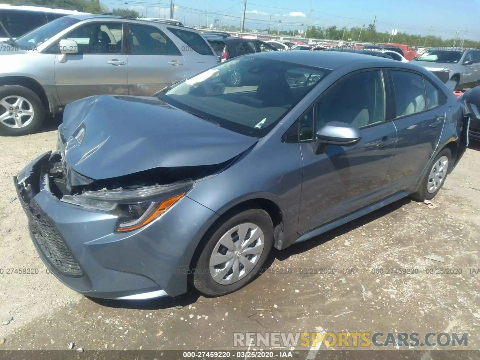 2 Photograph of a damaged car 5YFDPRAE3LP029773 TOYOTA COROLLA 2020