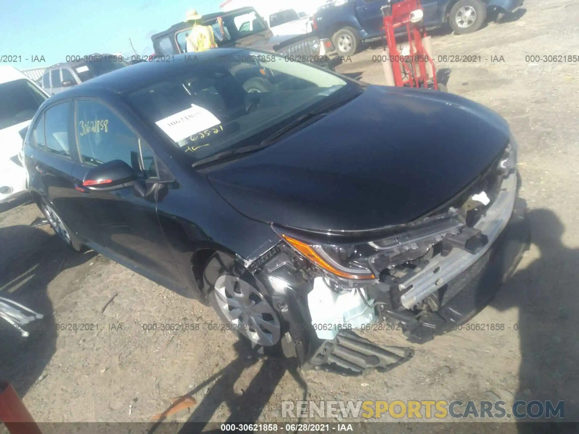 1 Photograph of a damaged car 5YFDPRAE3LP034777 TOYOTA COROLLA 2020