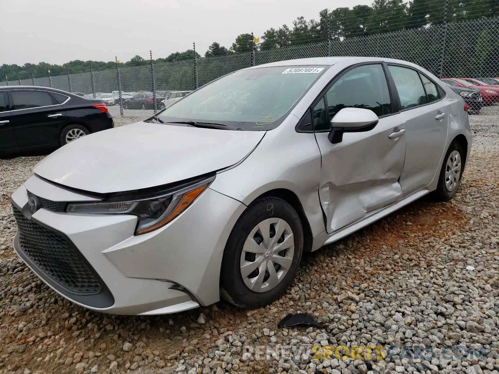 2 Photograph of a damaged car 5YFDPRAE3LP037176 TOYOTA COROLLA 2020