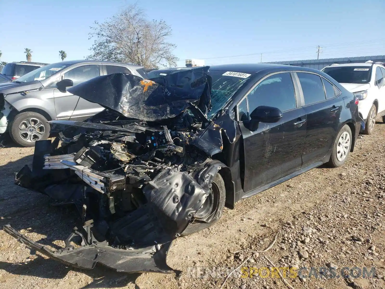 2 Photograph of a damaged car 5YFDPRAE3LP047531 TOYOTA COROLLA 2020