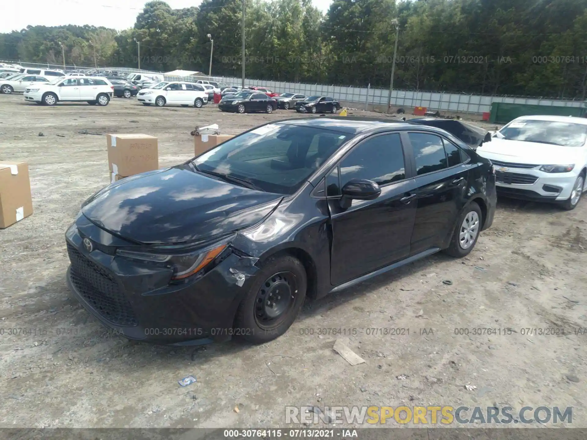 2 Photograph of a damaged car 5YFDPRAE3LP048131 TOYOTA COROLLA 2020