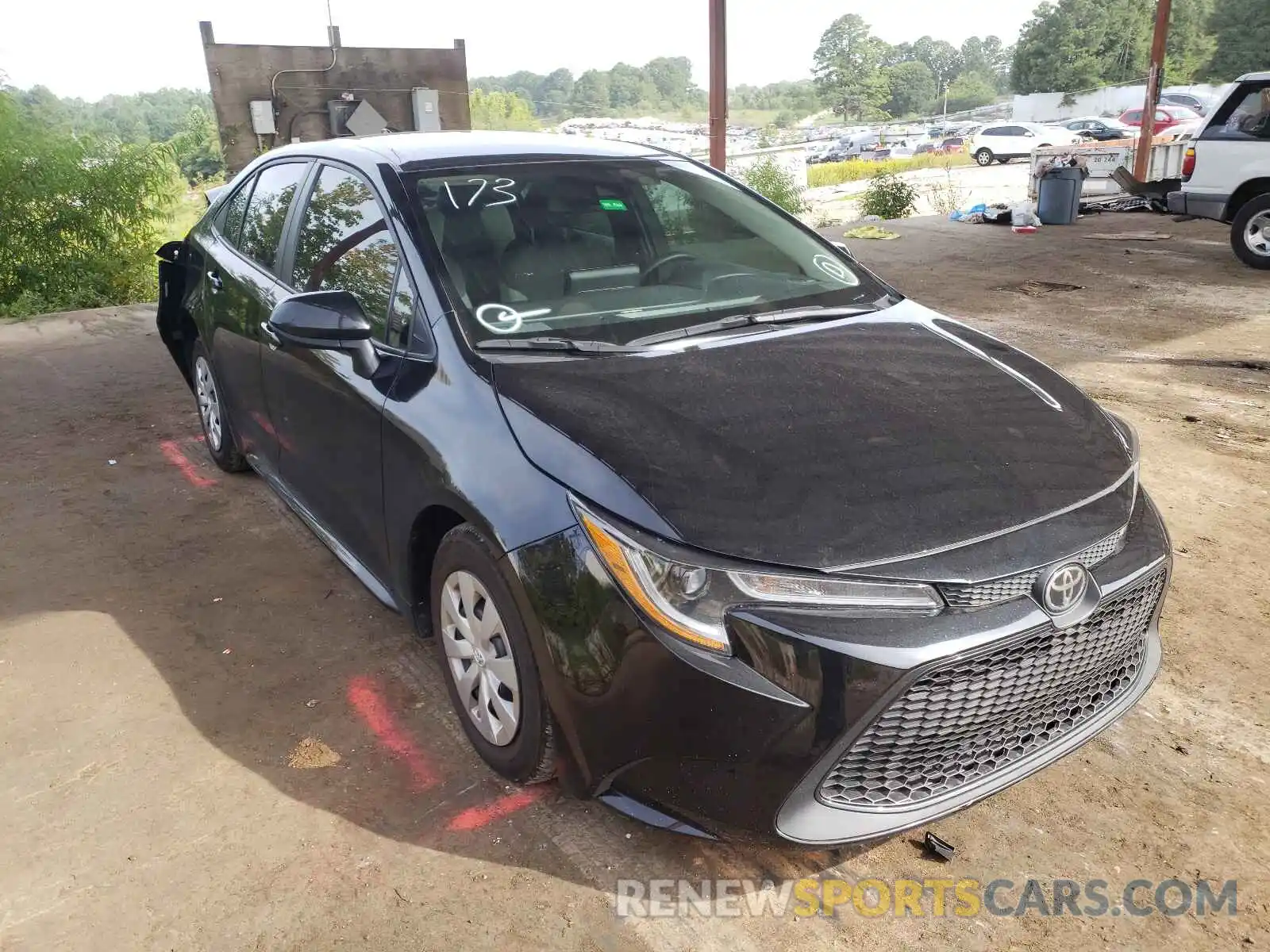 1 Photograph of a damaged car 5YFDPRAE3LP053457 TOYOTA COROLLA 2020