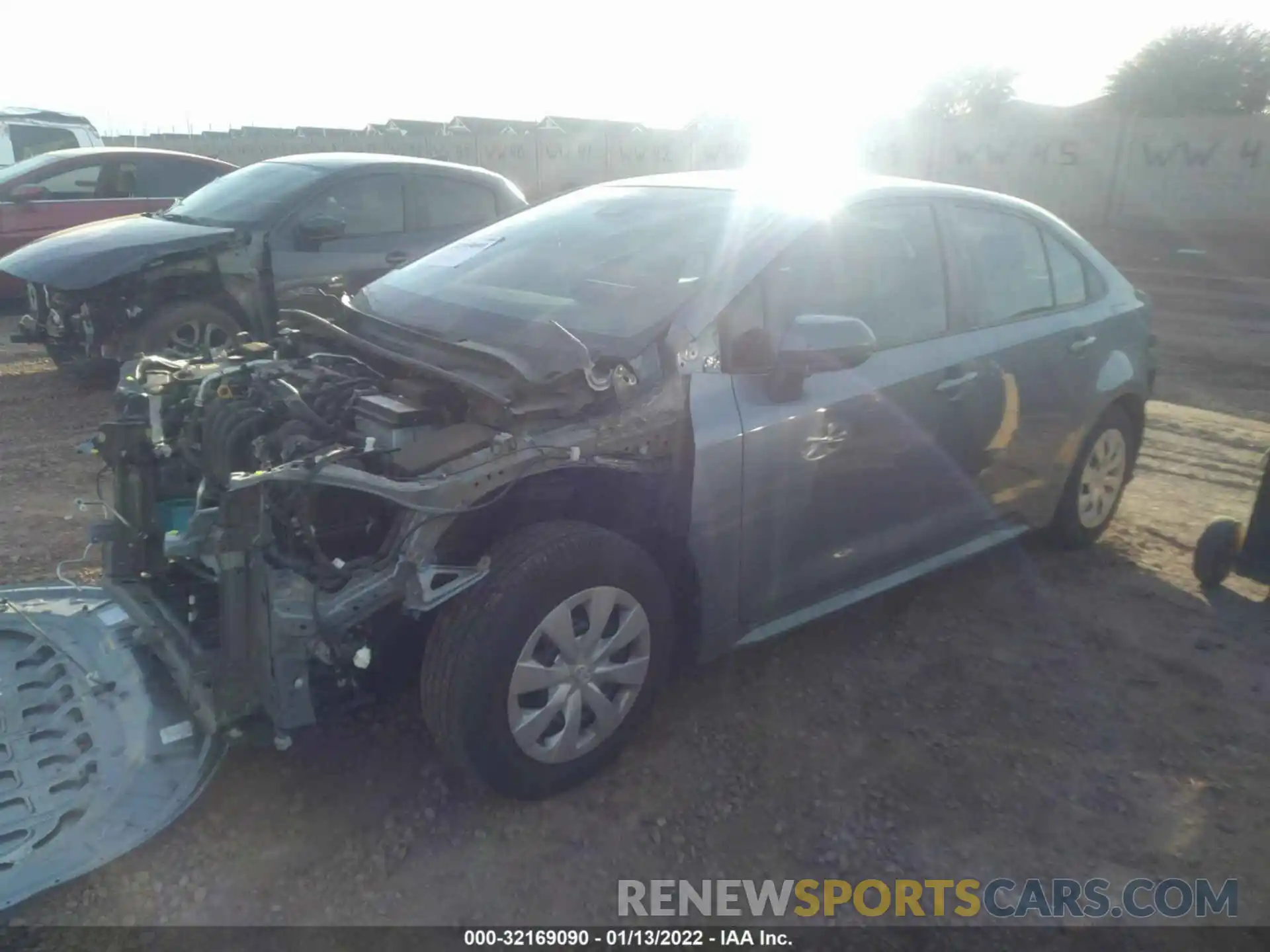 2 Photograph of a damaged car 5YFDPRAE3LP055189 TOYOTA COROLLA 2020