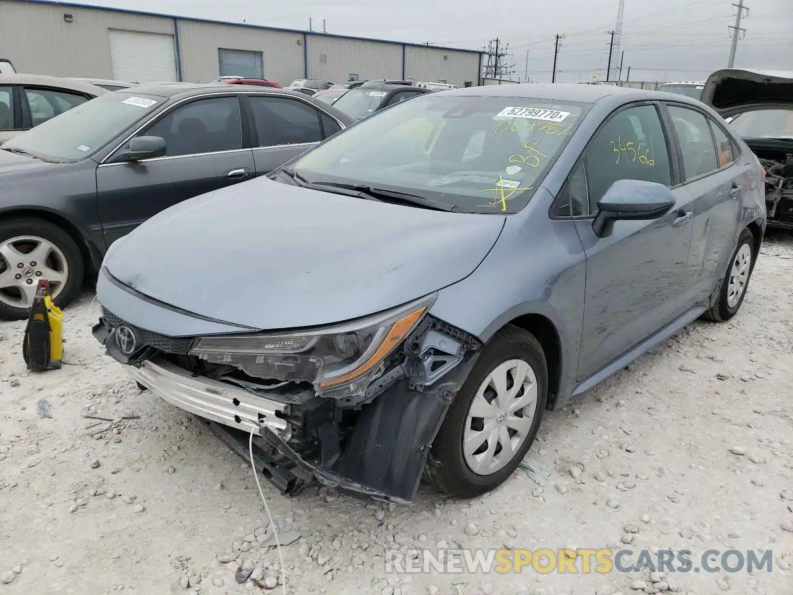 2 Photograph of a damaged car 5YFDPRAE3LP064782 TOYOTA COROLLA 2020