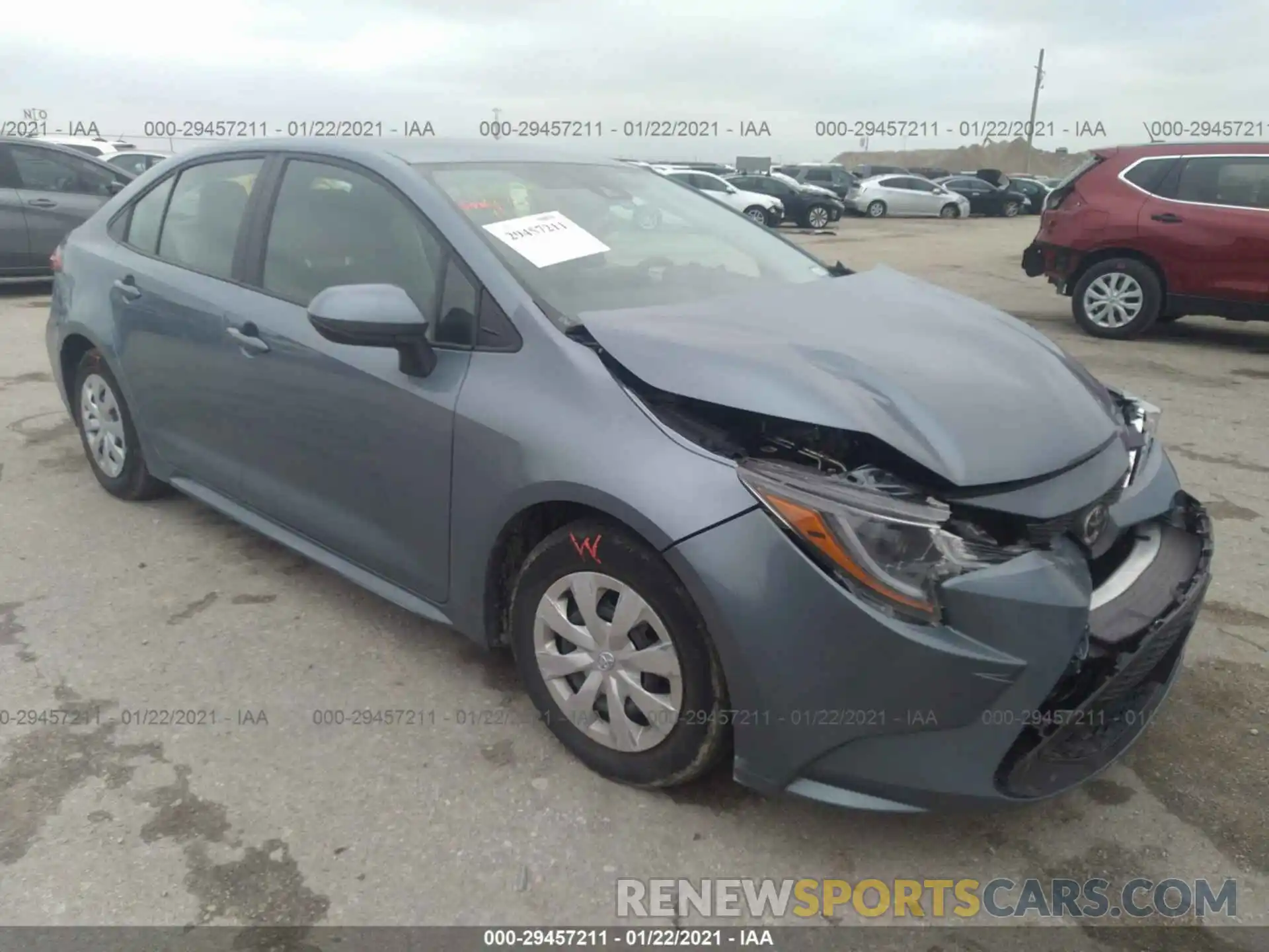 1 Photograph of a damaged car 5YFDPRAE3LP096406 TOYOTA COROLLA 2020