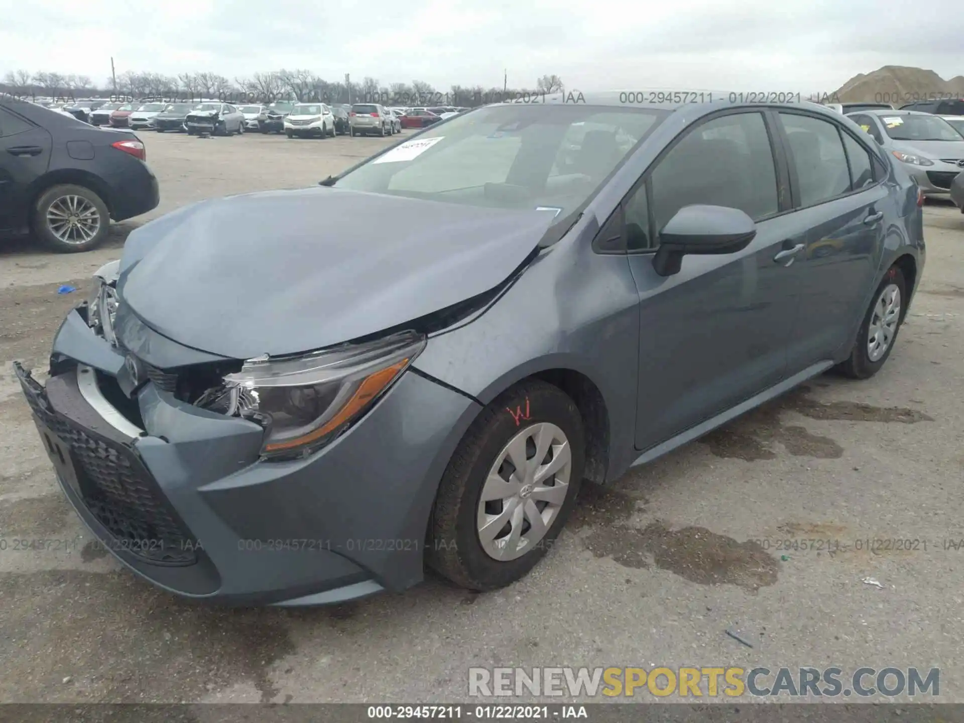 2 Photograph of a damaged car 5YFDPRAE3LP096406 TOYOTA COROLLA 2020