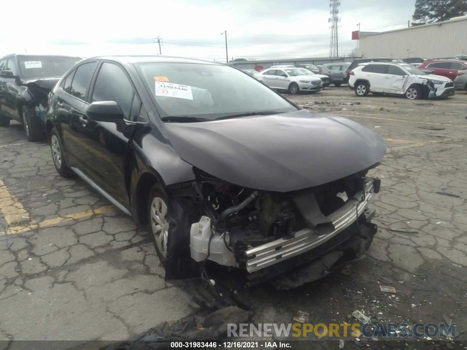 1 Photograph of a damaged car 5YFDPRAE3LP104522 TOYOTA COROLLA 2020