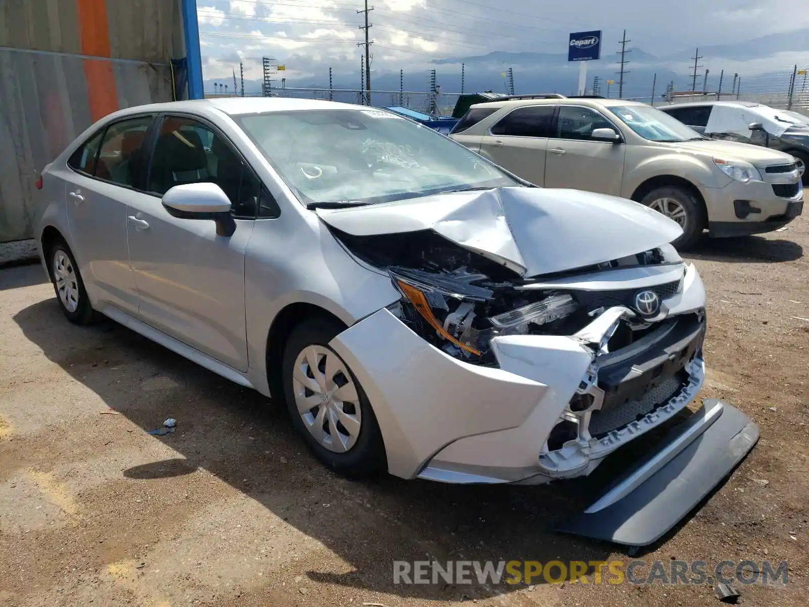 1 Photograph of a damaged car 5YFDPRAE3LP112829 TOYOTA COROLLA 2020