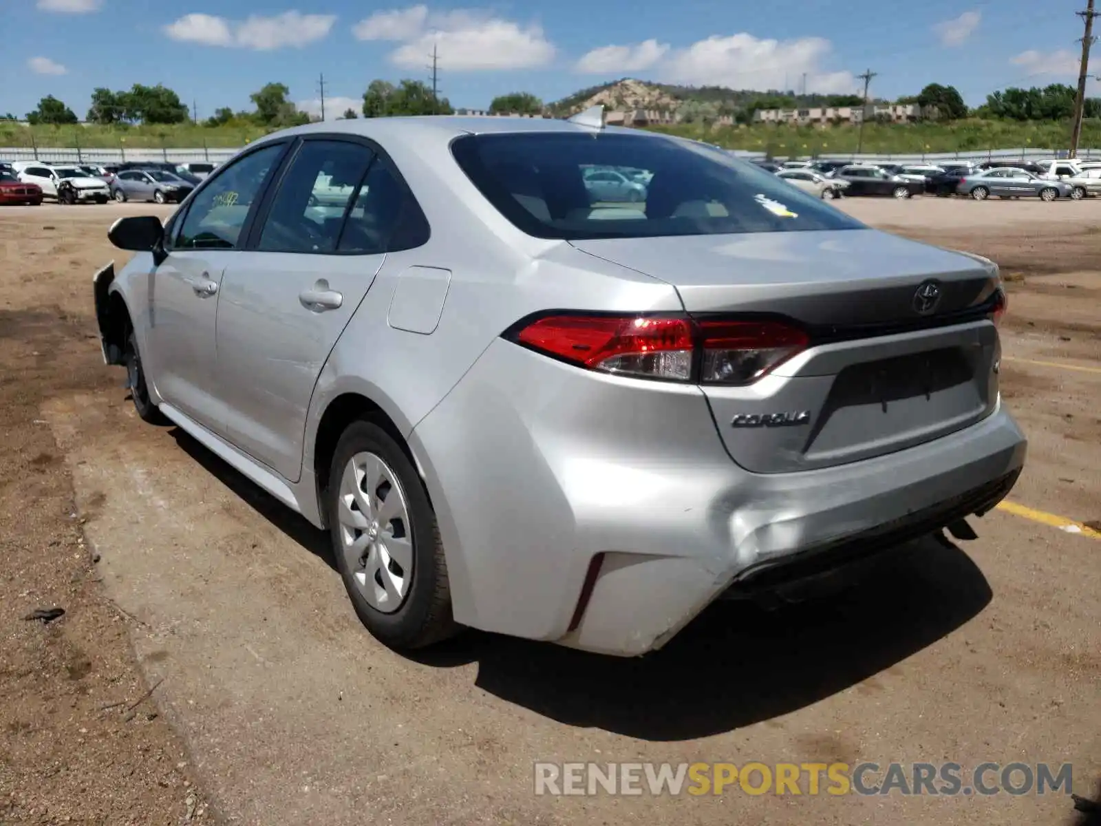 3 Photograph of a damaged car 5YFDPRAE3LP112829 TOYOTA COROLLA 2020