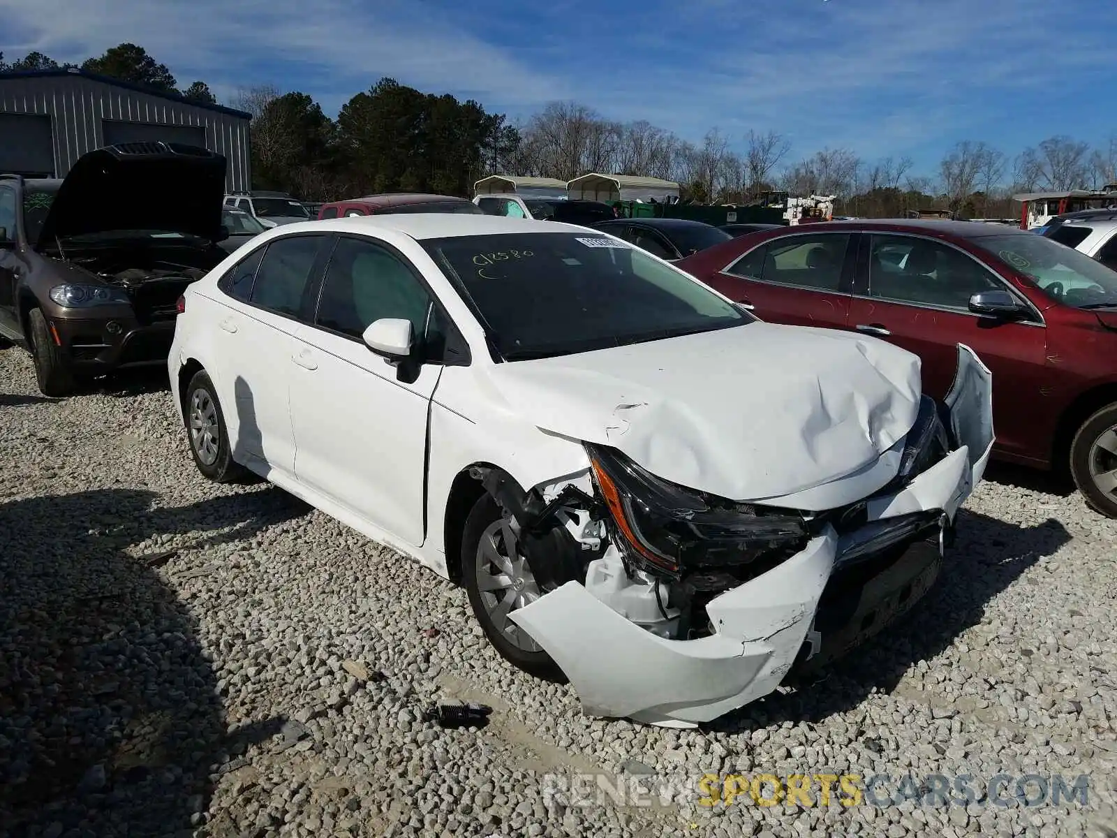 1 Photograph of a damaged car 5YFDPRAE3LP133597 TOYOTA COROLLA 2020