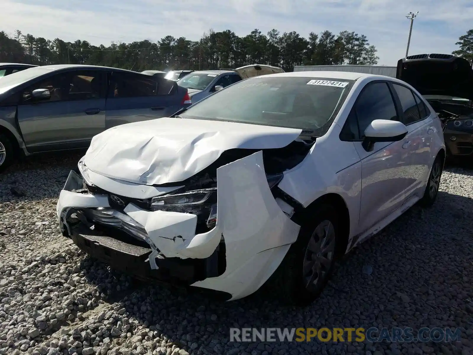 2 Photograph of a damaged car 5YFDPRAE3LP133597 TOYOTA COROLLA 2020