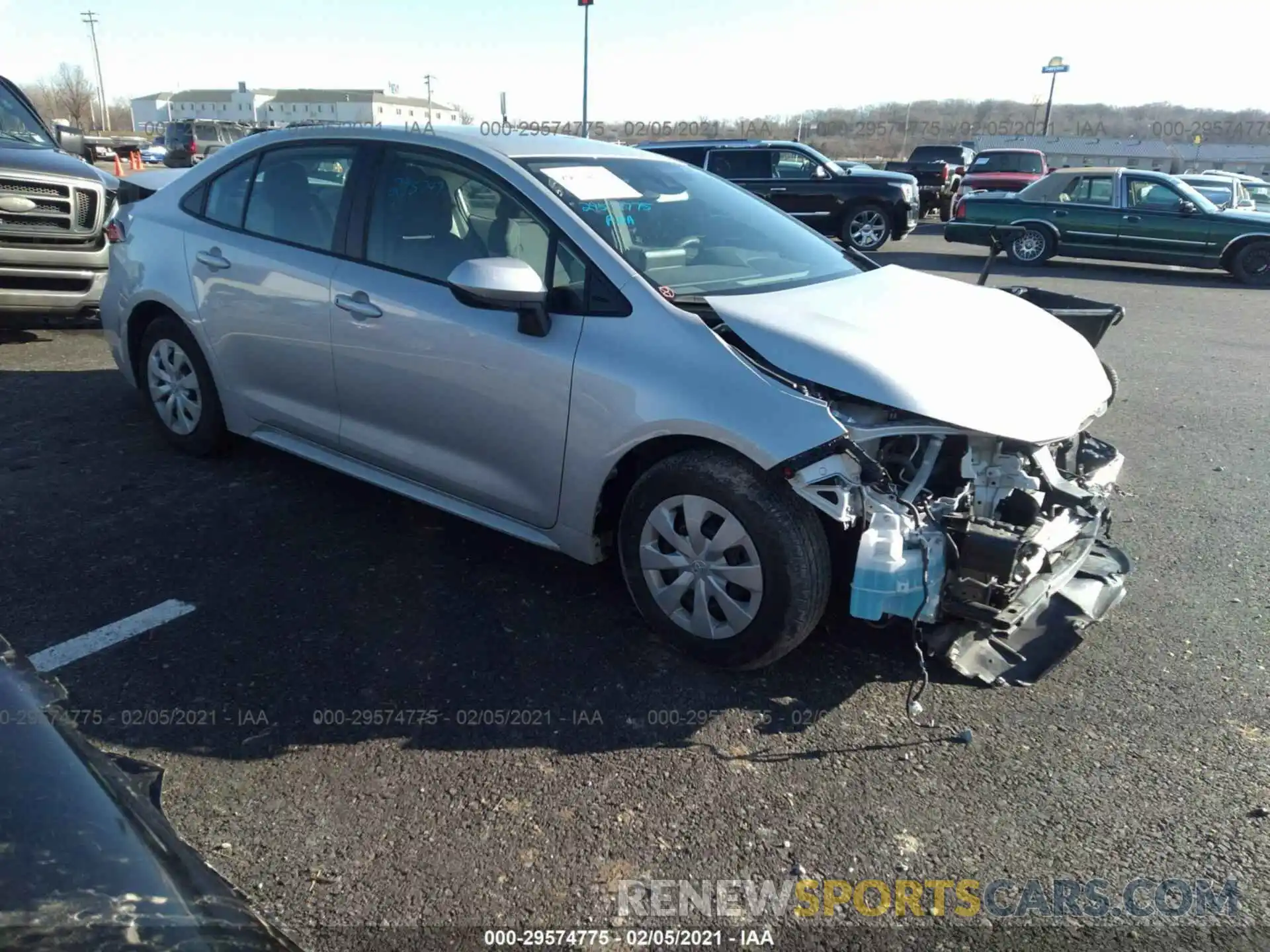 1 Photograph of a damaged car 5YFDPRAE4LP013999 TOYOTA COROLLA 2020