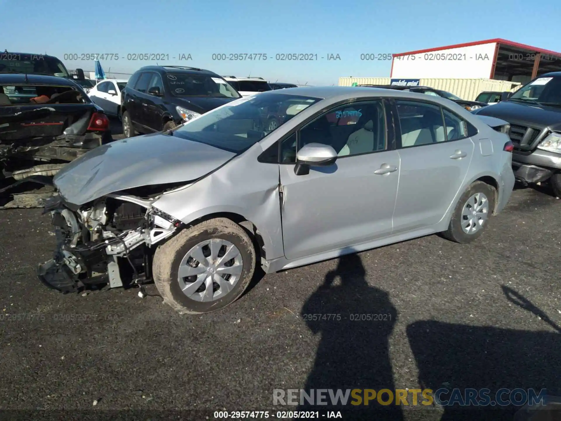 2 Photograph of a damaged car 5YFDPRAE4LP013999 TOYOTA COROLLA 2020