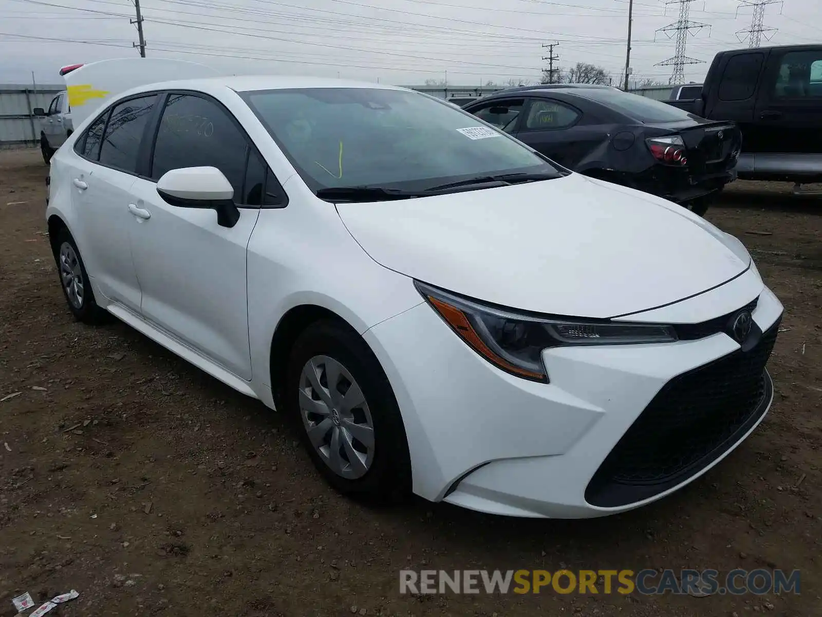 1 Photograph of a damaged car 5YFDPRAE4LP057128 TOYOTA COROLLA 2020