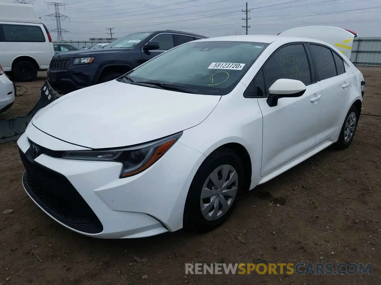 2 Photograph of a damaged car 5YFDPRAE4LP057128 TOYOTA COROLLA 2020