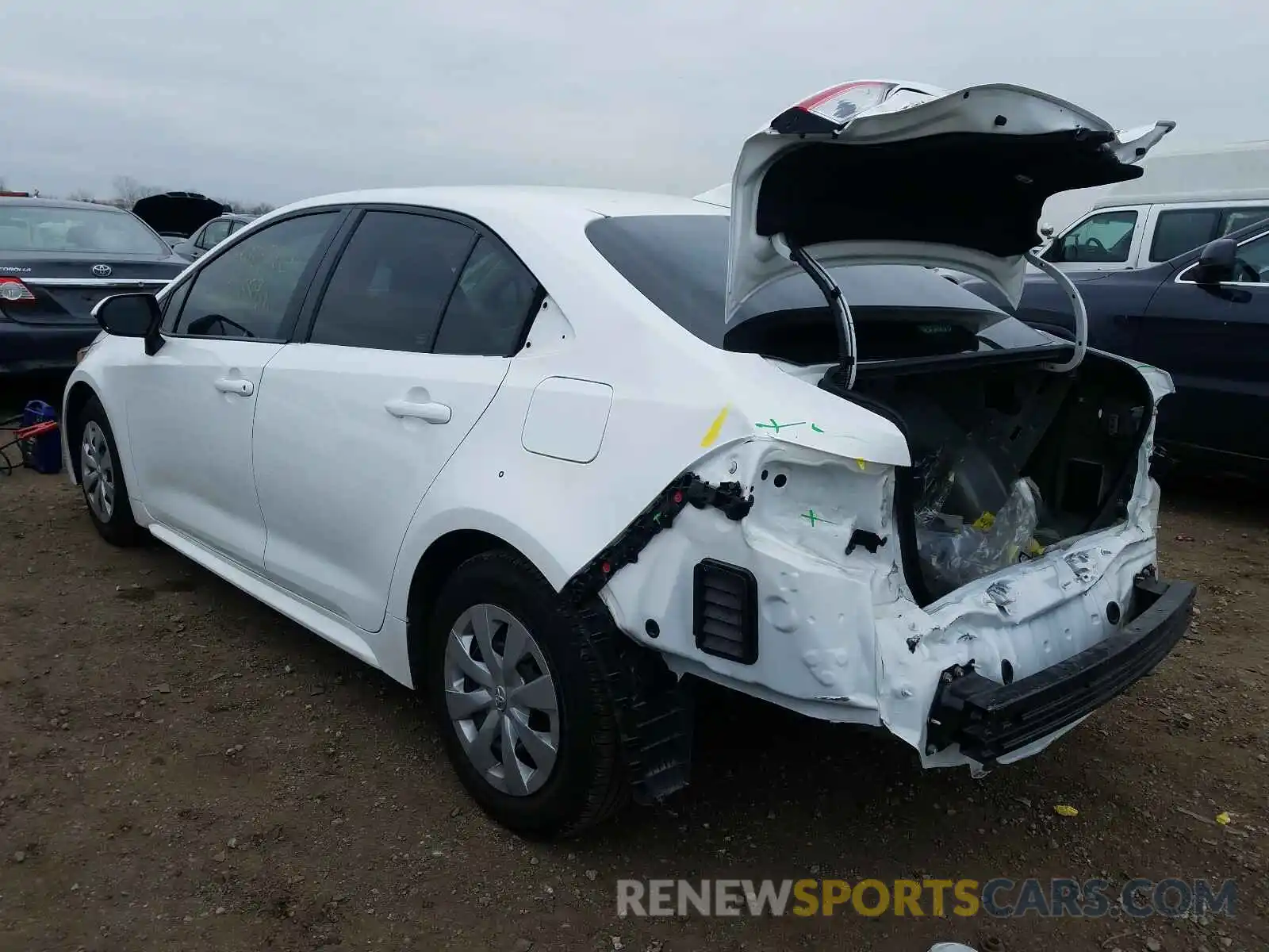 3 Photograph of a damaged car 5YFDPRAE4LP057128 TOYOTA COROLLA 2020