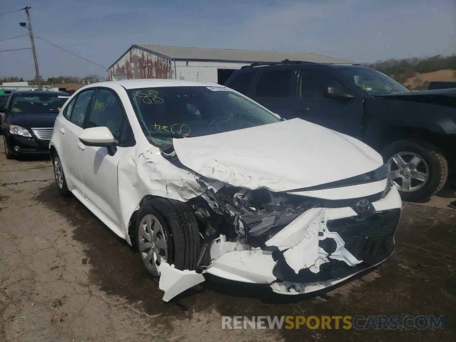 1 Photograph of a damaged car 5YFDPRAE4LP058439 TOYOTA COROLLA 2020