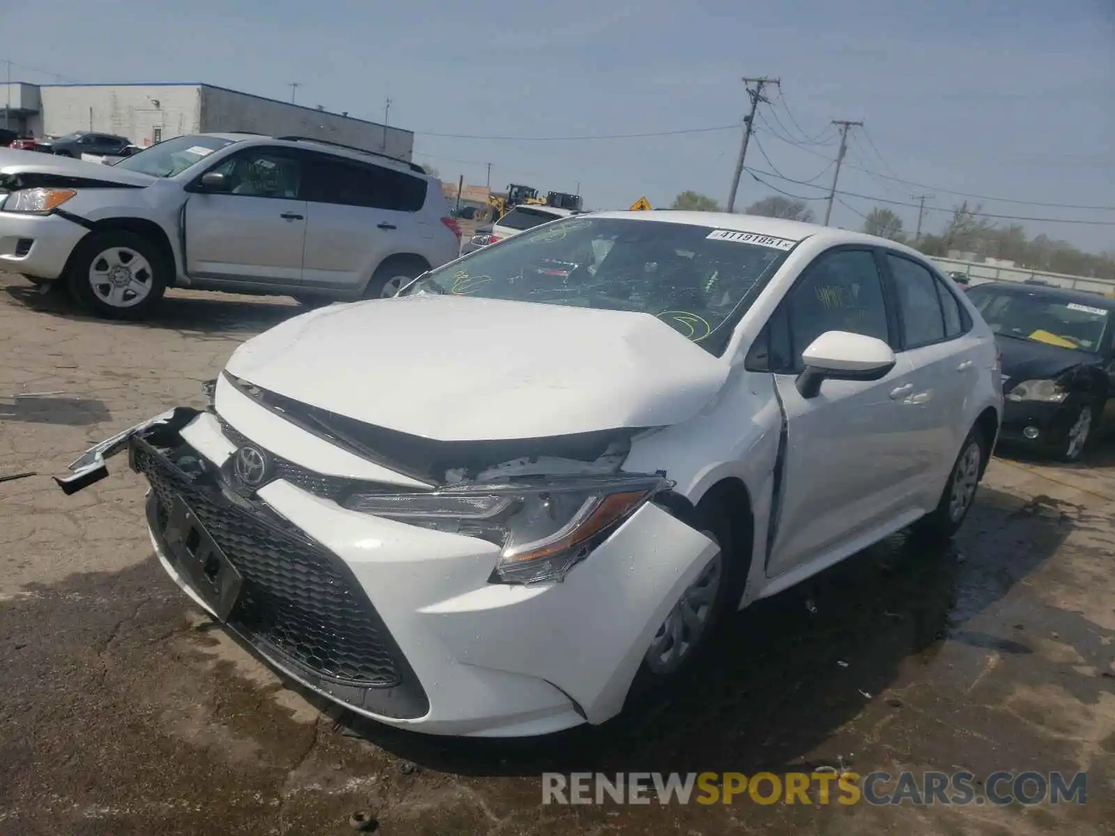 2 Photograph of a damaged car 5YFDPRAE4LP058439 TOYOTA COROLLA 2020