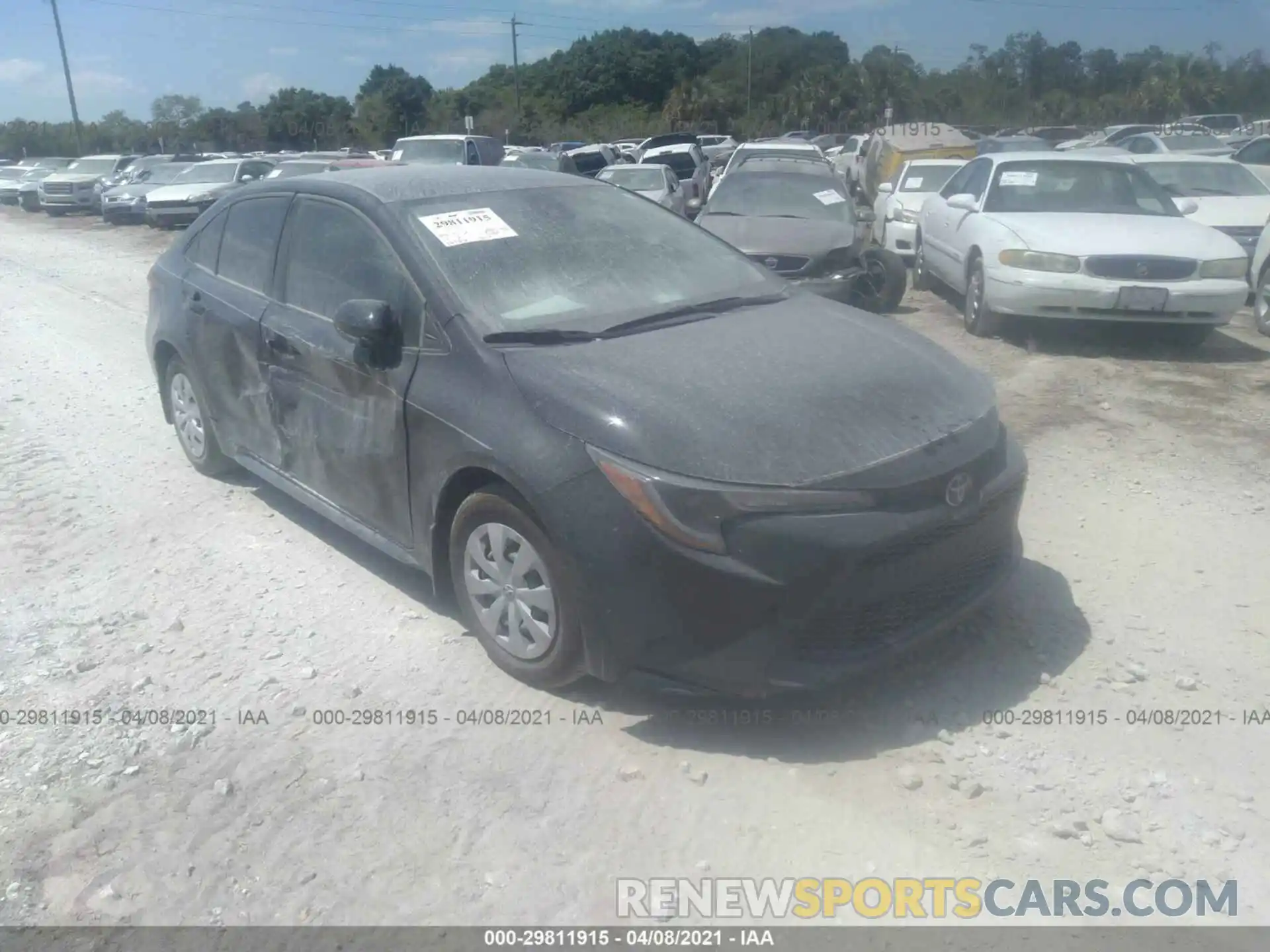 1 Photograph of a damaged car 5YFDPRAE4LP066797 TOYOTA COROLLA 2020