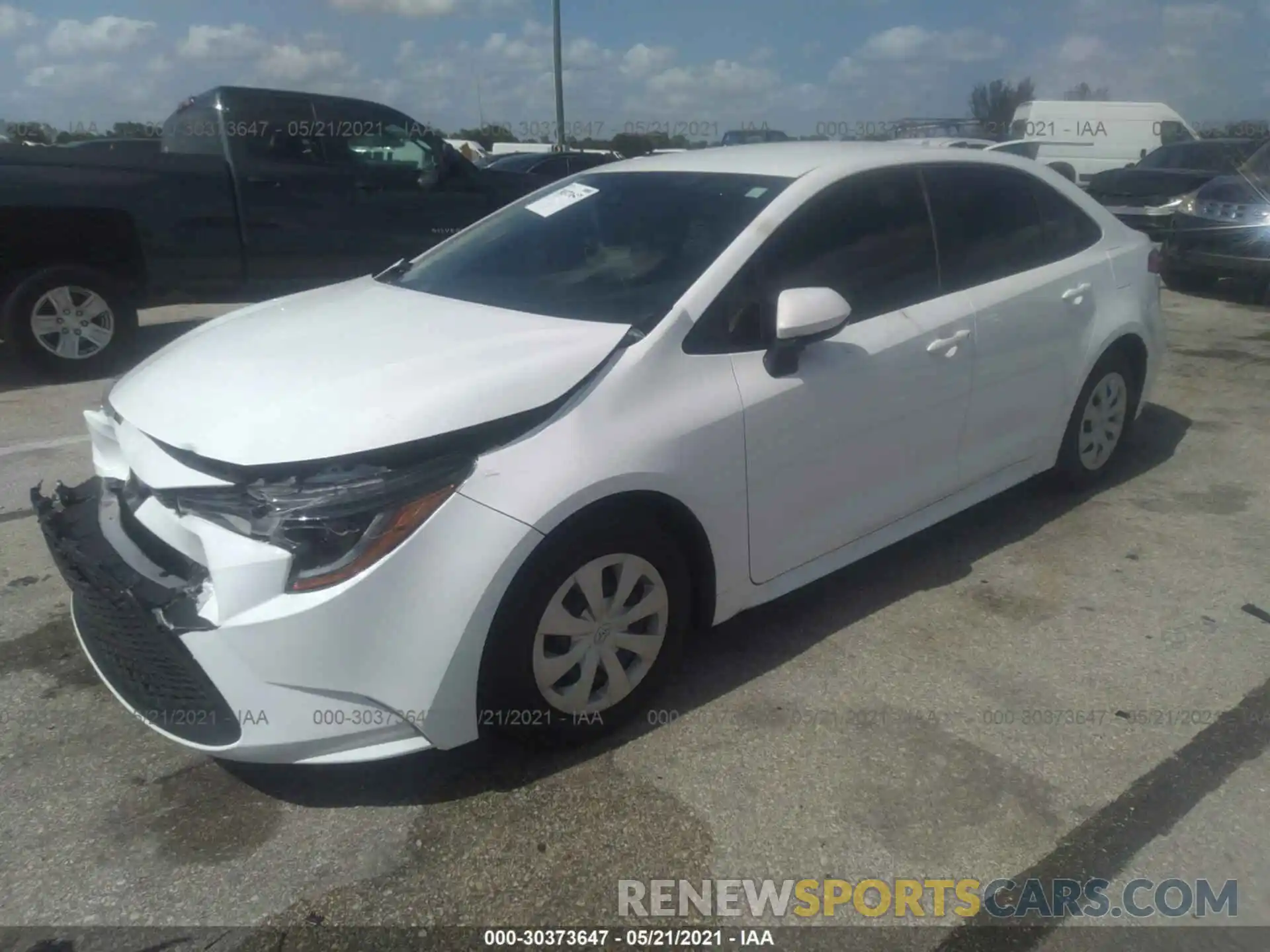 2 Photograph of a damaged car 5YFDPRAE4LP068419 TOYOTA COROLLA 2020