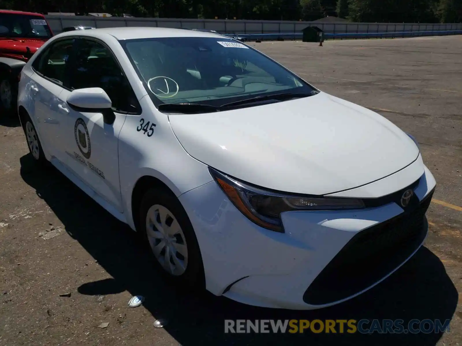 1 Photograph of a damaged car 5YFDPRAE4LP070221 TOYOTA COROLLA 2020