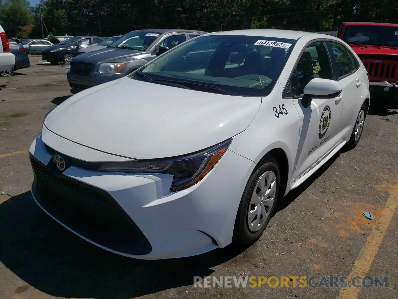 2 Photograph of a damaged car 5YFDPRAE4LP070221 TOYOTA COROLLA 2020