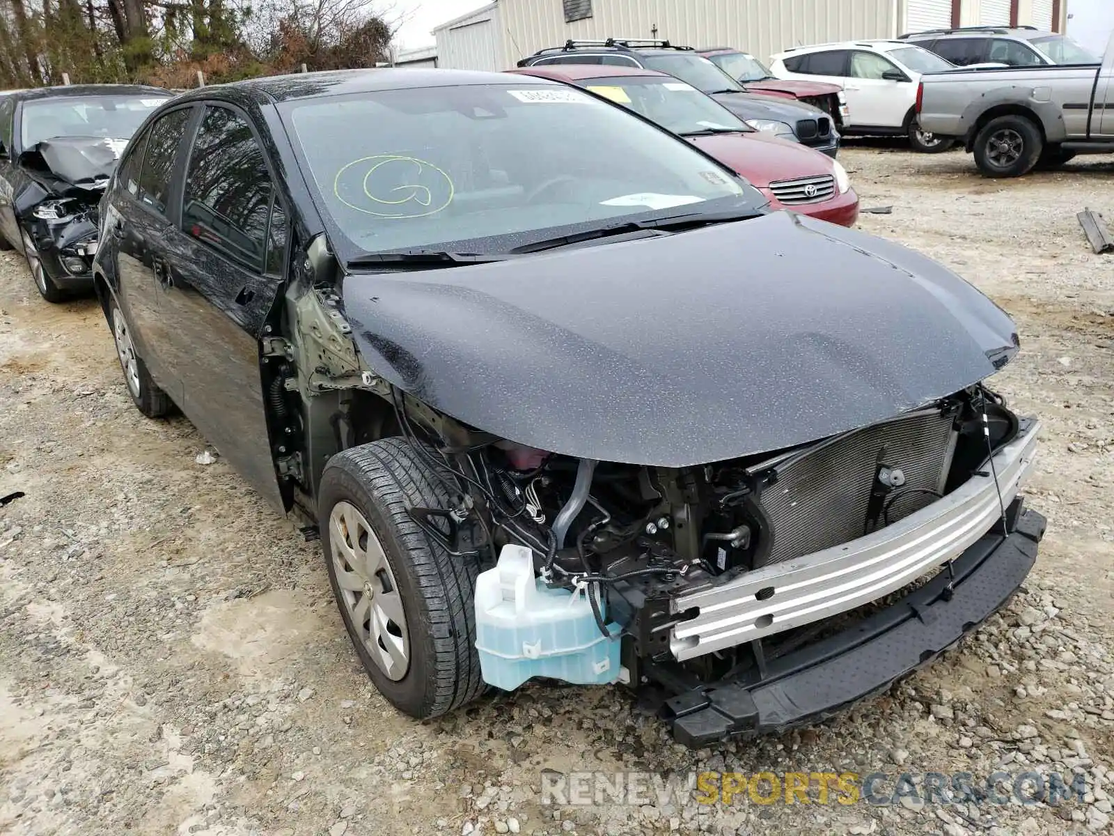 1 Photograph of a damaged car 5YFDPRAE4LP076553 TOYOTA COROLLA 2020