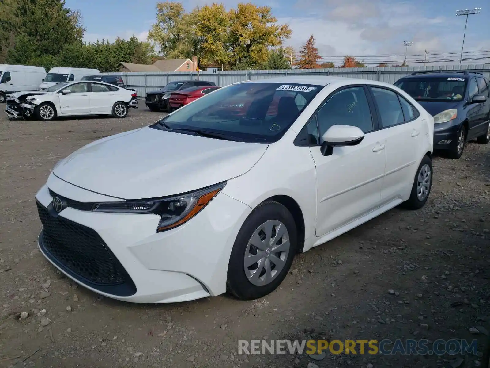 2 Photograph of a damaged car 5YFDPRAE4LP093028 TOYOTA COROLLA 2020