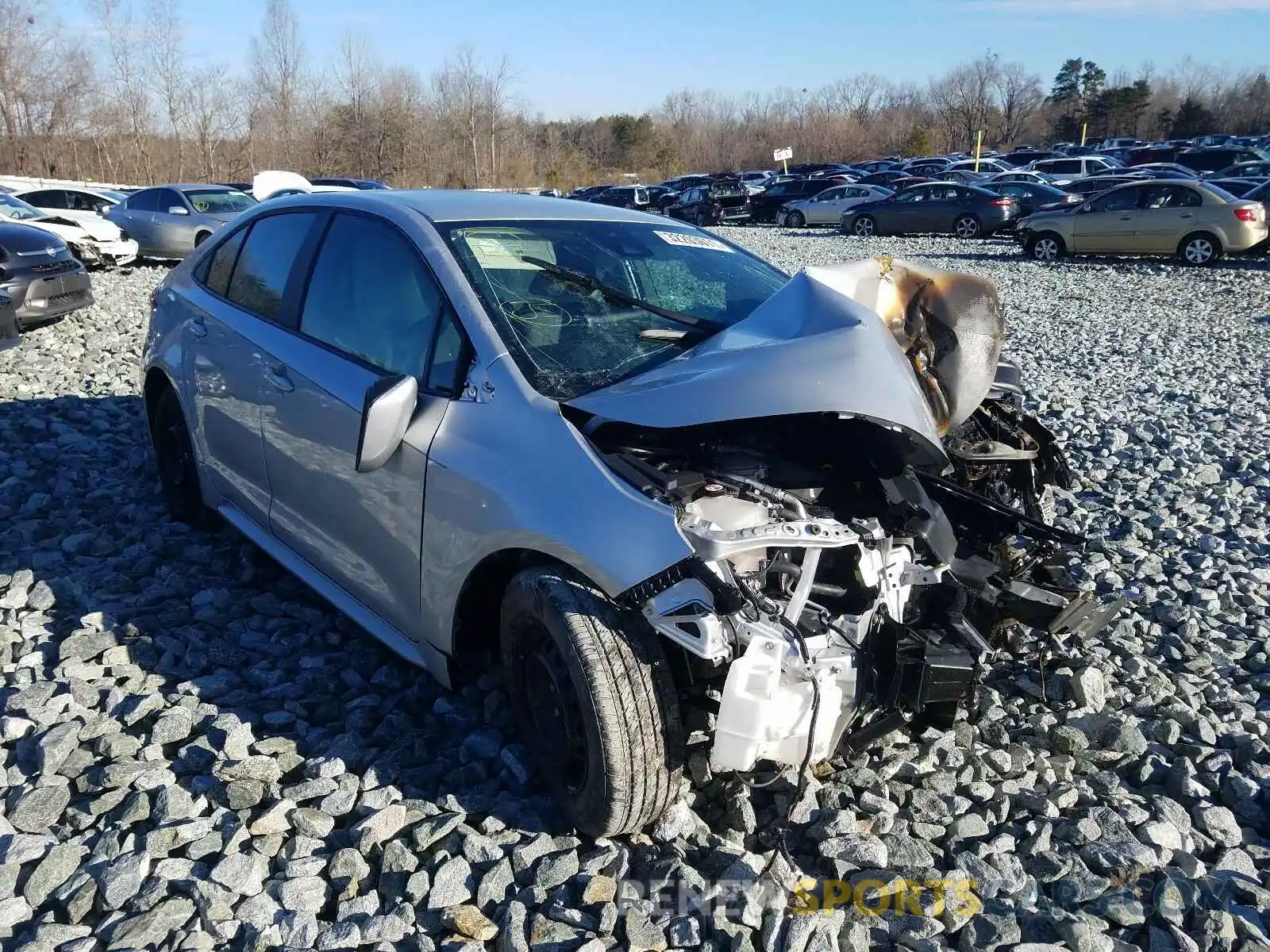 1 Photograph of a damaged car 5YFDPRAE4LP106344 TOYOTA COROLLA 2020