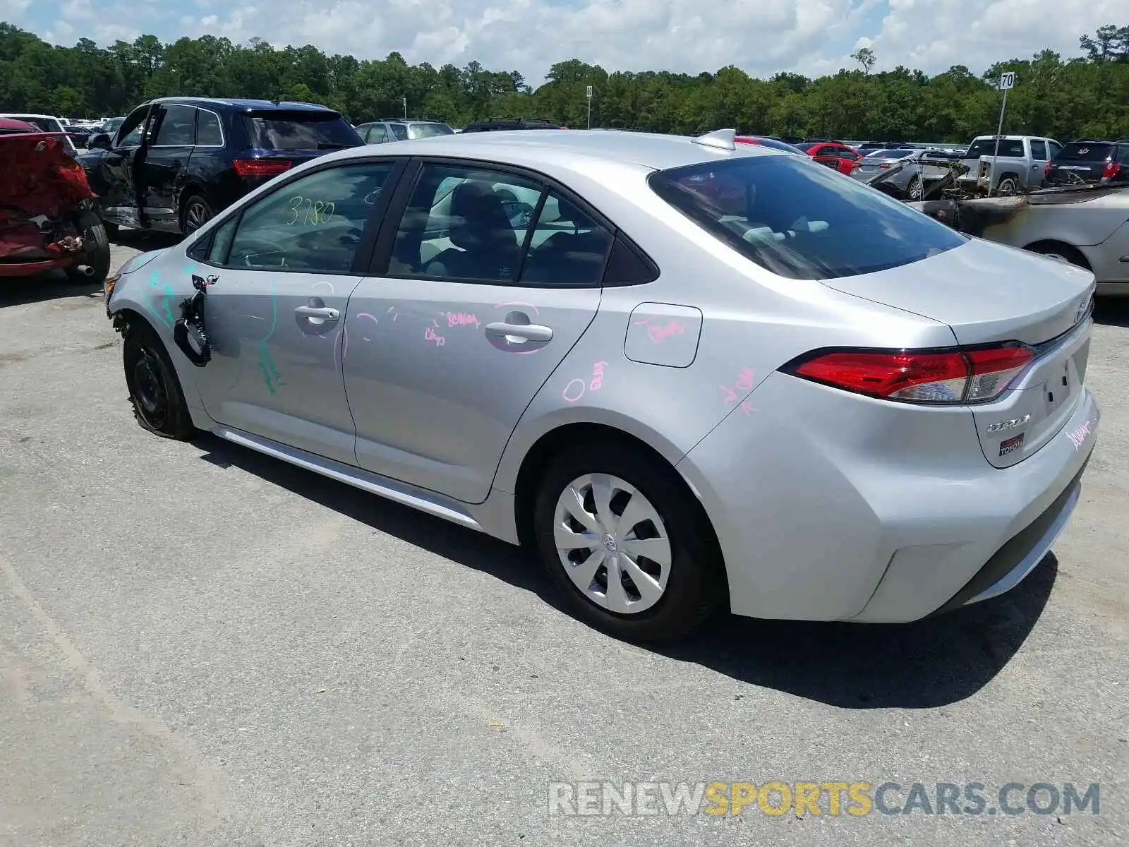 3 Photograph of a damaged car 5YFDPRAE4LP106909 TOYOTA COROLLA 2020