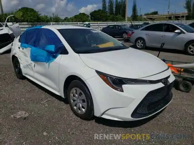 1 Photograph of a damaged car 5YFDPRAE4LP117053 TOYOTA COROLLA 2020