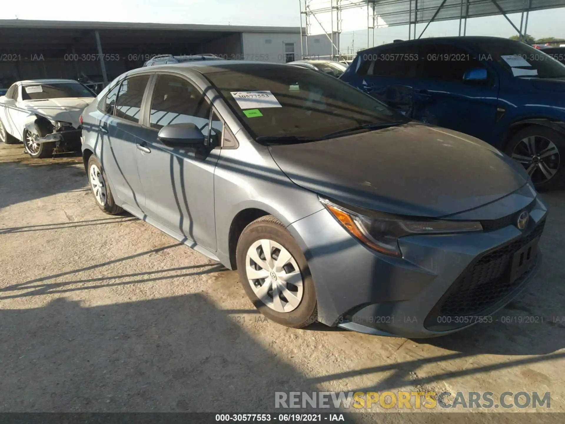 1 Photograph of a damaged car 5YFDPRAE5LP001442 TOYOTA COROLLA 2020