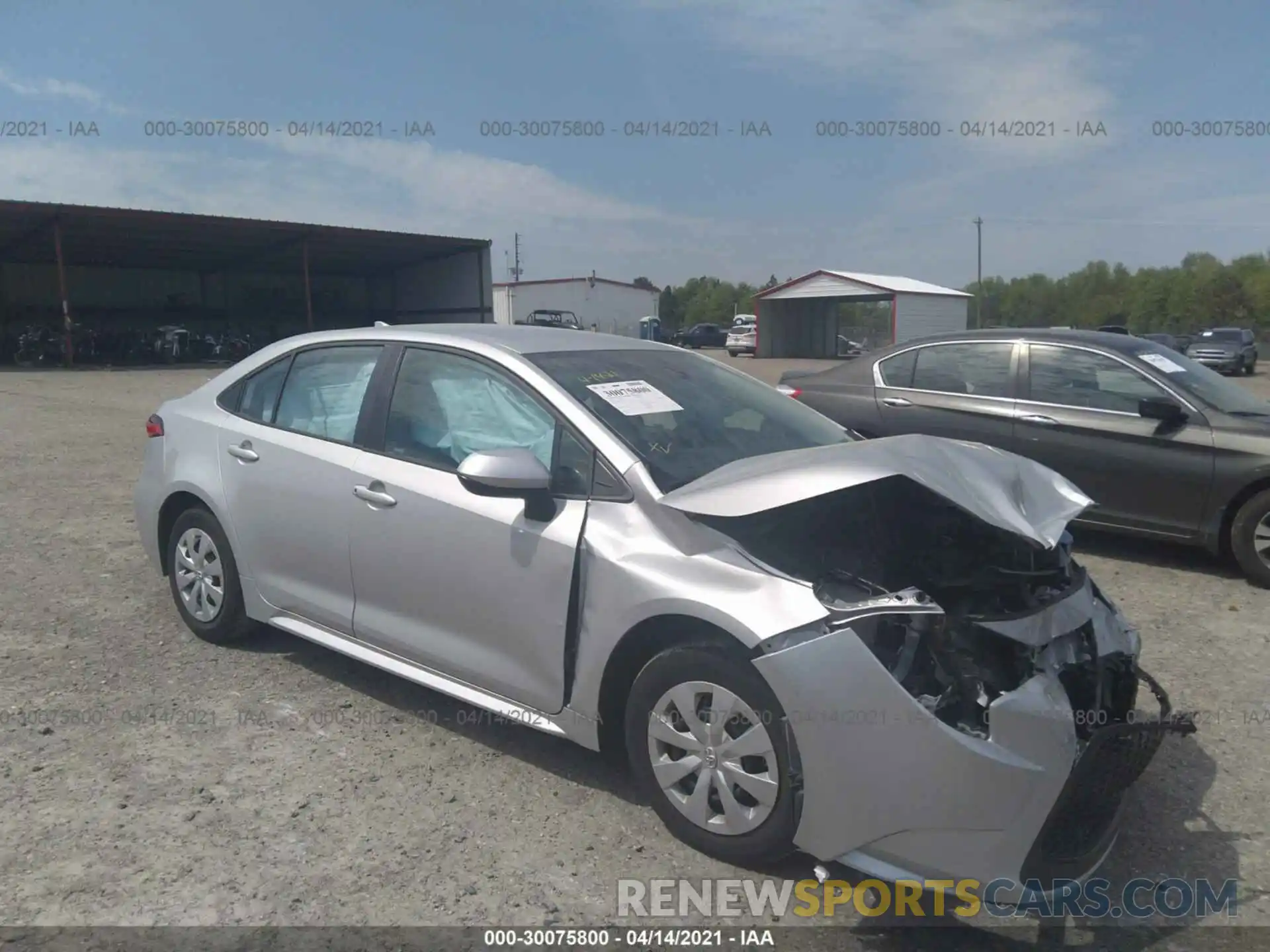 1 Photograph of a damaged car 5YFDPRAE5LP008116 TOYOTA COROLLA 2020