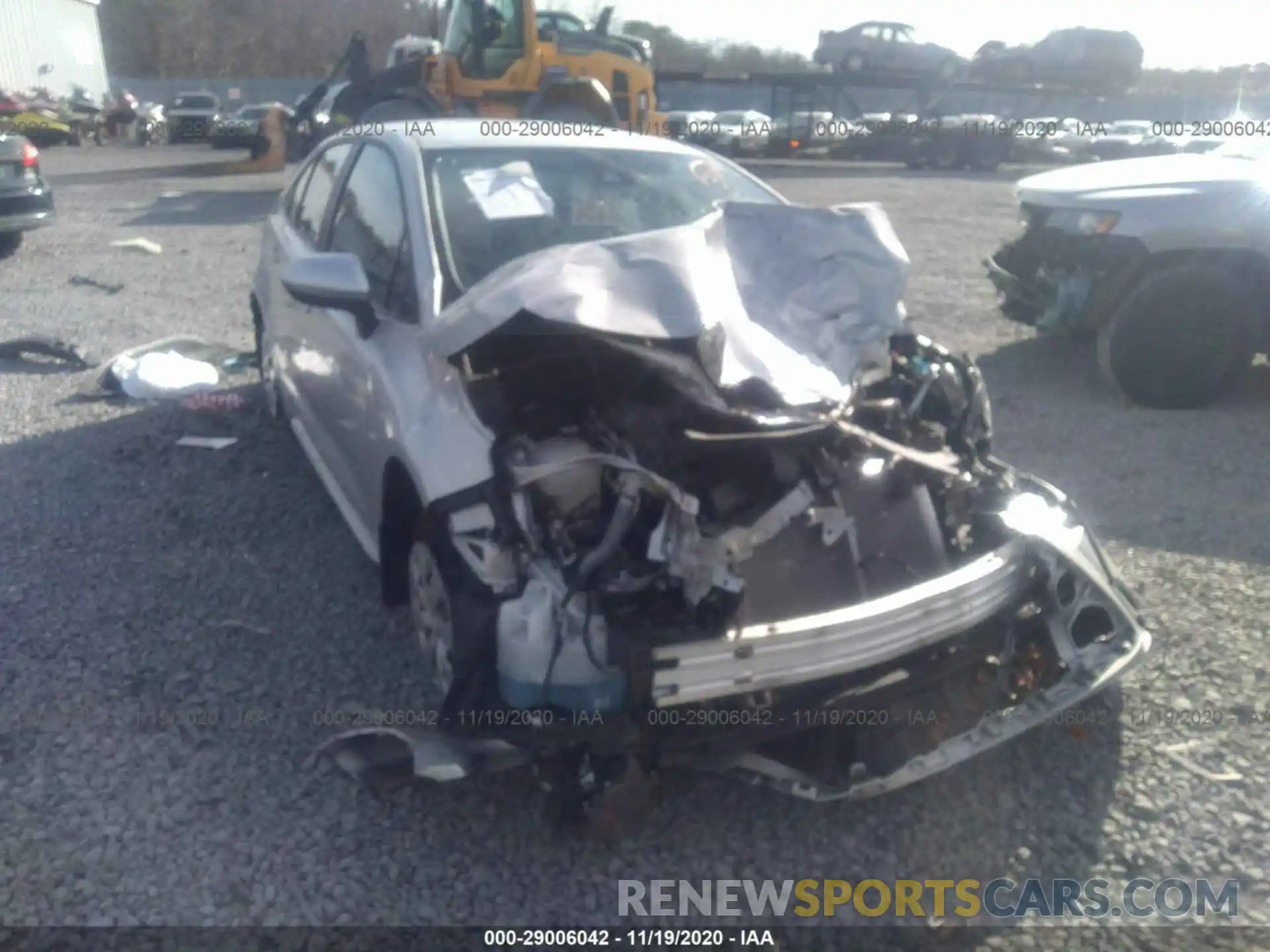 1 Photograph of a damaged car 5YFDPRAE5LP011260 TOYOTA COROLLA 2020