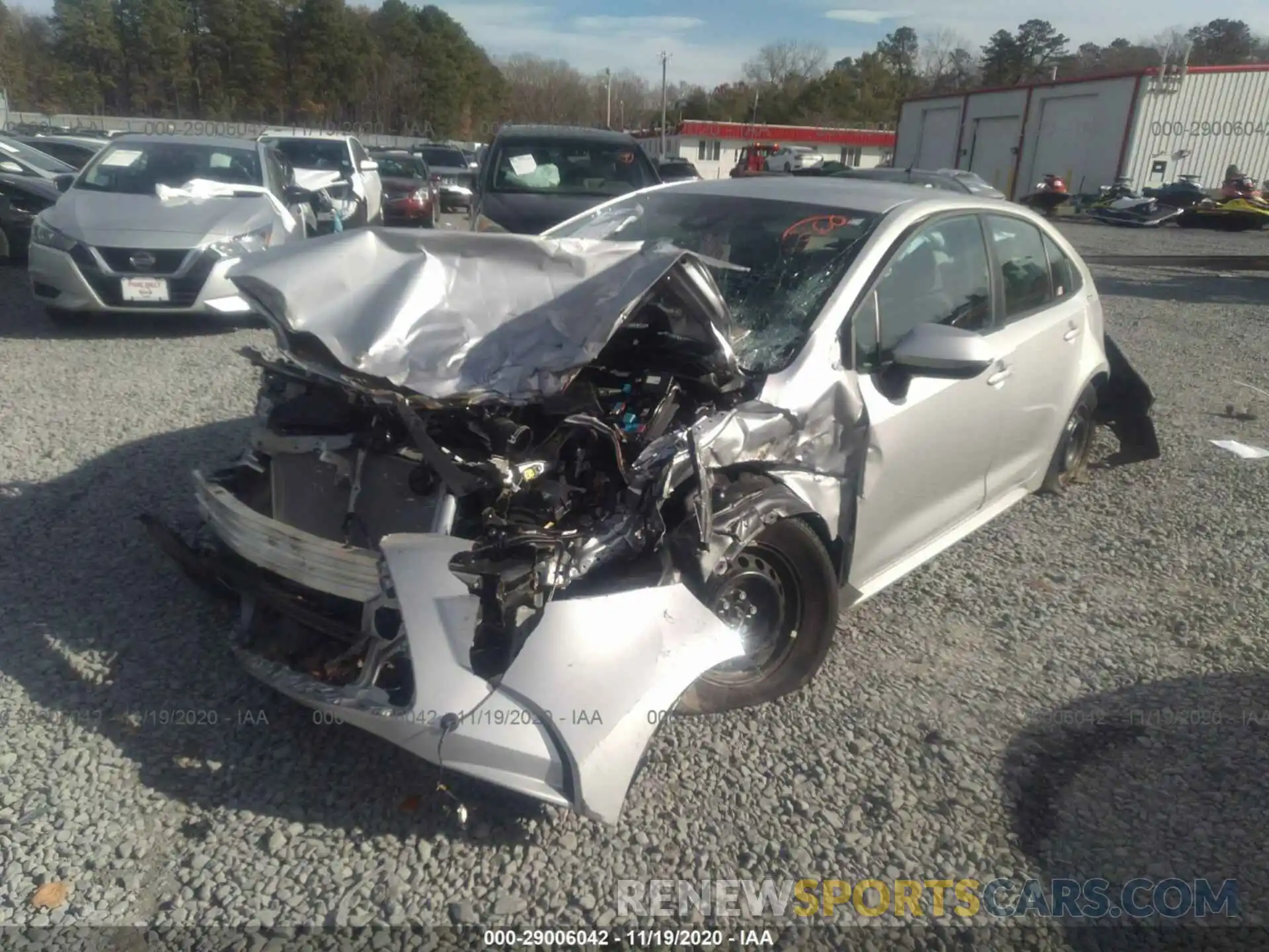 2 Photograph of a damaged car 5YFDPRAE5LP011260 TOYOTA COROLLA 2020