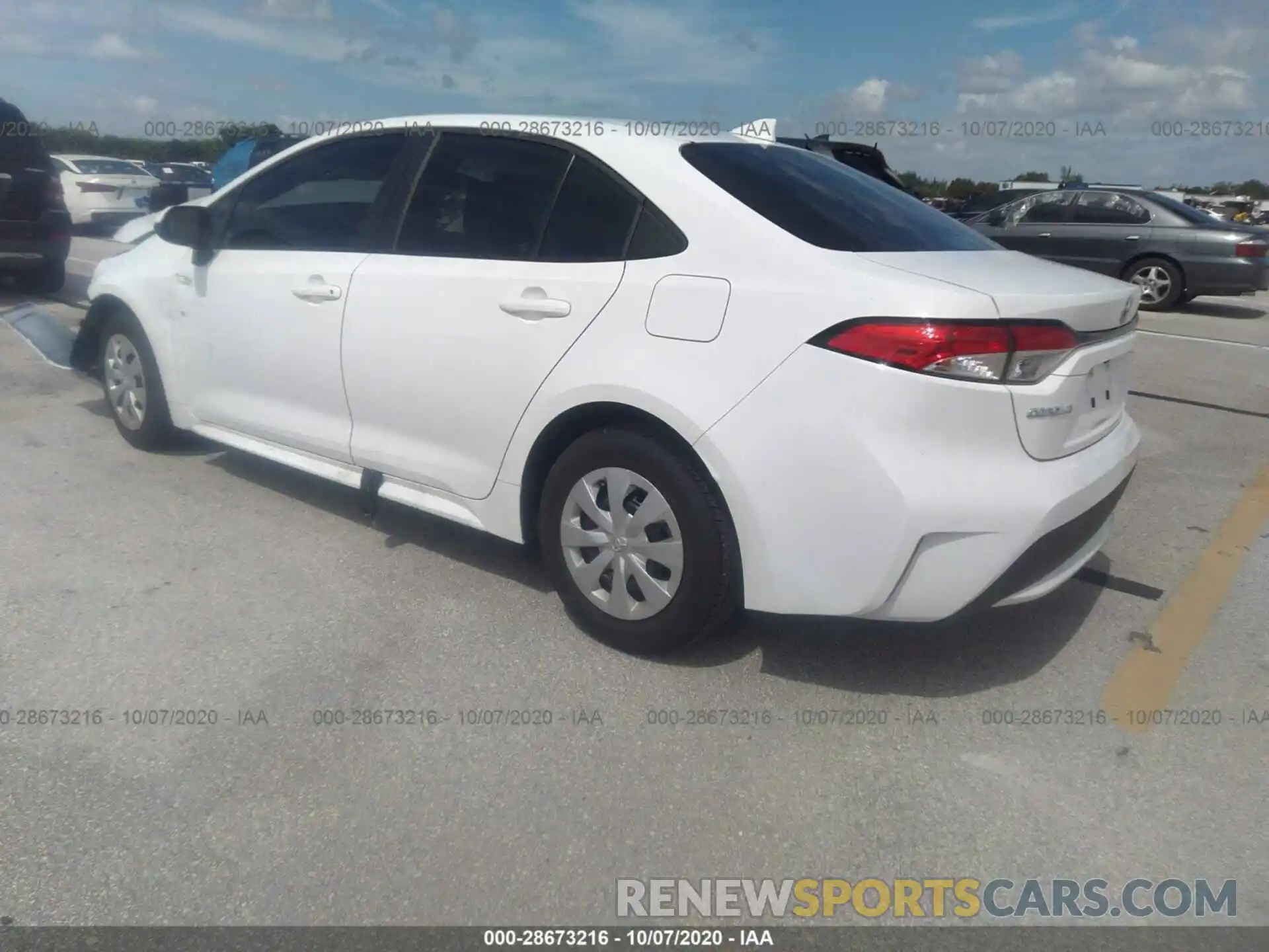 3 Photograph of a damaged car 5YFDPRAE5LP041049 TOYOTA COROLLA 2020