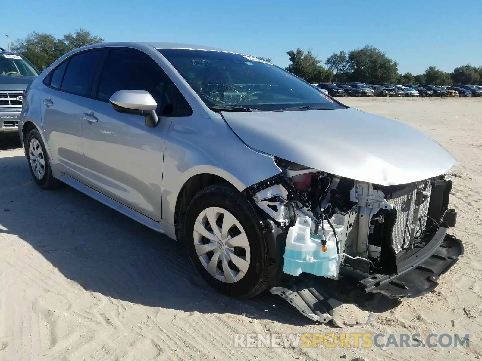 1 Photograph of a damaged car 5YFDPRAE5LP042282 TOYOTA COROLLA 2020