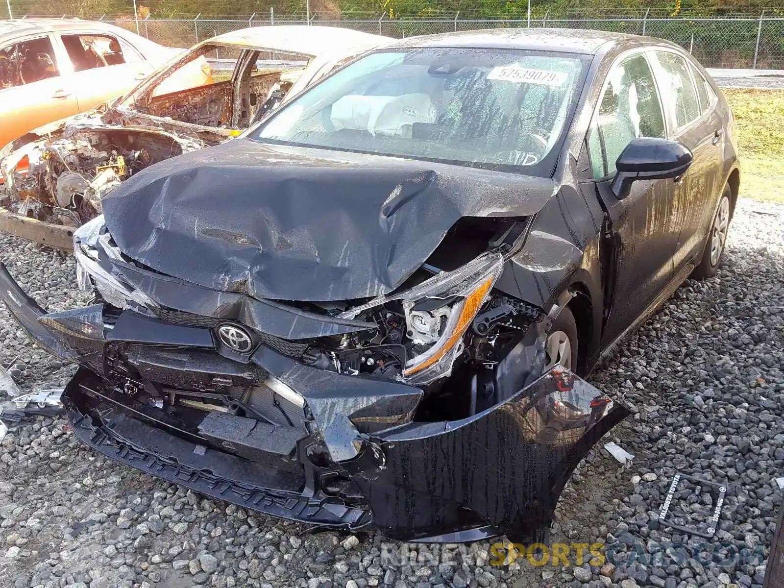 2 Photograph of a damaged car 5YFDPRAE5LP047367 TOYOTA COROLLA 2020