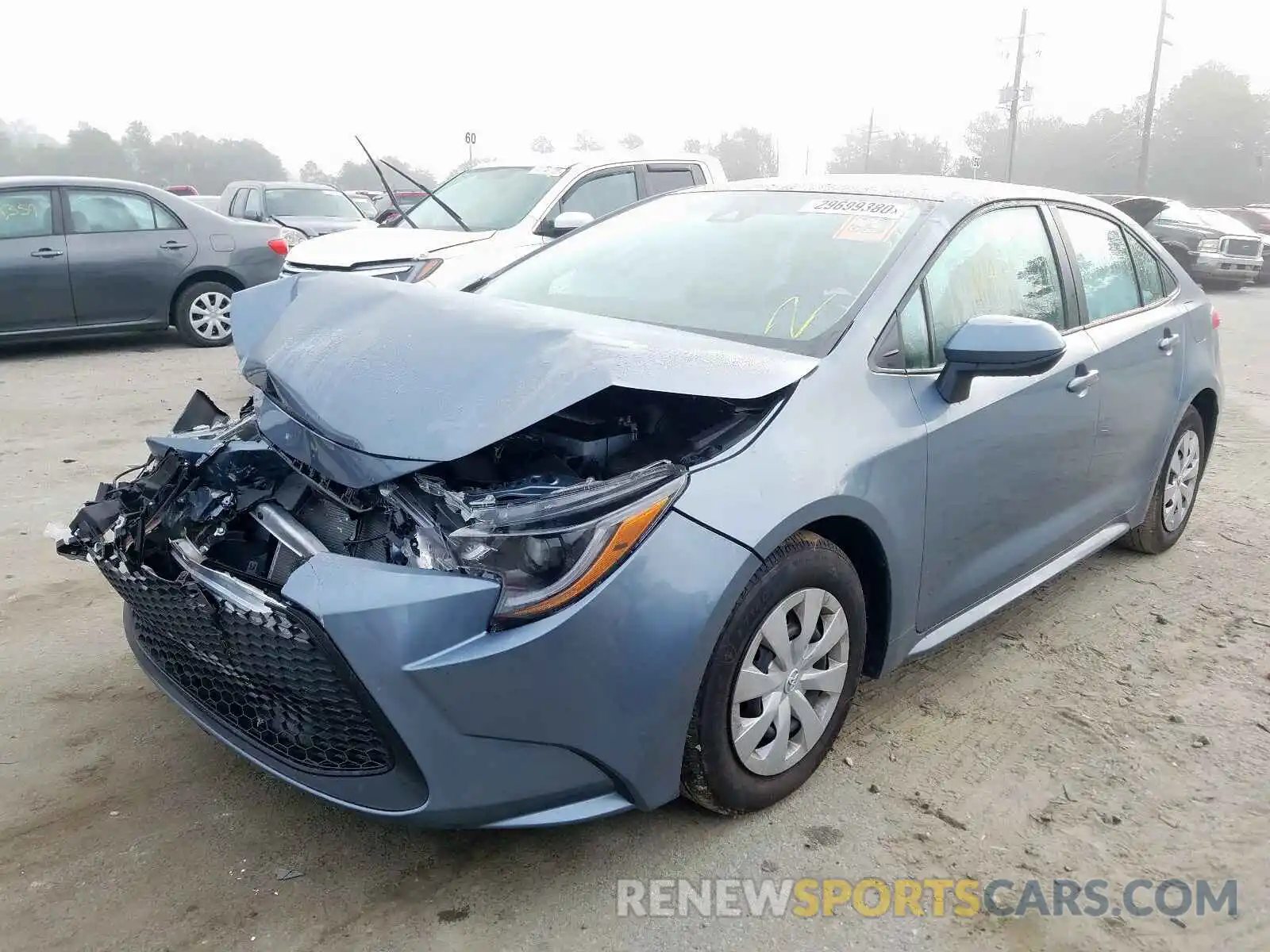 2 Photograph of a damaged car 5YFDPRAE5LP054416 TOYOTA COROLLA 2020